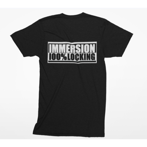 T-shirt IMMERSION 100% LOCKING – Noir