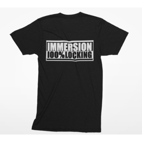 T-shirt IMMERSION 100% LOCKING – Noir