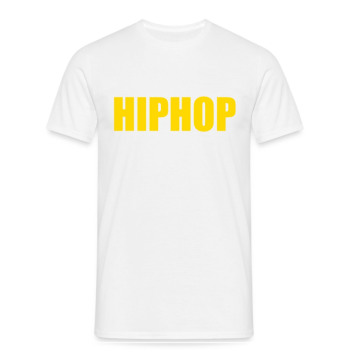 T-shirt HIPHOP - blanc et jaune - T-shirt HIPHOP - blanc et jaune