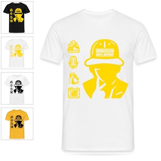 T-shirt édition limitée 100% HIPHOP T-shirt édition limitée 100% HIPHOP